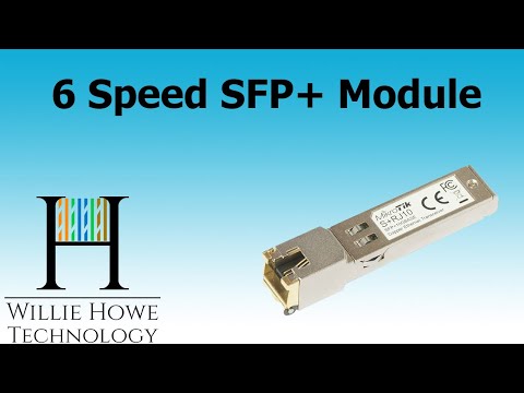 Šakotuvas NET MODULE 10GBE RJ45 SFP+/S+RJ10 MIKROTIK video