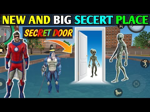 new and big secret place secret door in rope hero vice town android gameplay | rope hero