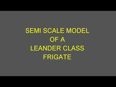 Leander Class Frigate matchstick model