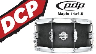 Video thumbnail for PDP 10ply Maple Snare Drum 14x6.5 Black Wax - Video Demo by Drum Center of Portsmouth