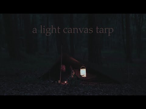 Canvas Tarp, Bushcraft ultraleicht