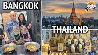 Bangkok Thailand VLOG: Street Food, Durian, Temples & Thai Cooking Class