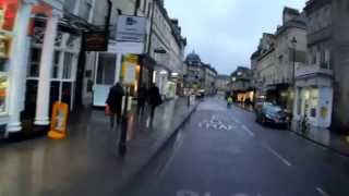 2014 01 31 University to Bath Train Station 4PM rain - Cycling Helmet Cam