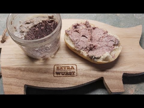 Grobe Gutsleberwurst einfach selber herstellen    Das kann jeder. #64