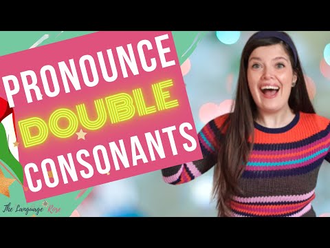 DO THIS to pronounce double consonants in Italian (+ must know words)!