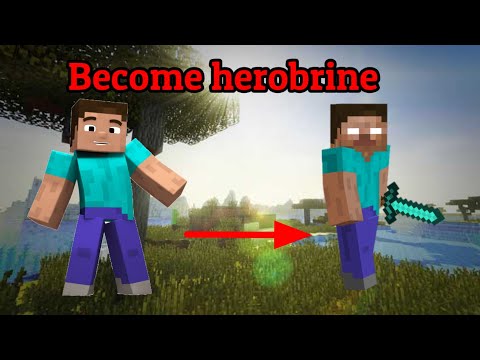 how to become herobrine in minecraft 🔥#shorts