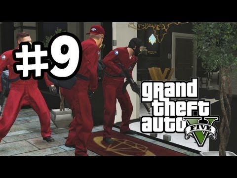 Grand Theft Auto 5 Part 9 Walkthrough Gameplay - Jewellery Store Heist - GTA V Lets Play Playthrough