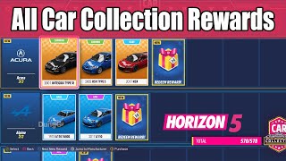 All Car Collection Rewards Forza Horizon 5 2022