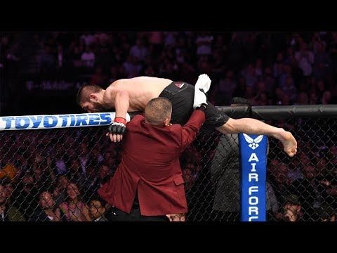 MASS BRAWL AFTER KHABIB VS CONOR FIGHT !! ( ALL FOOTAGE)