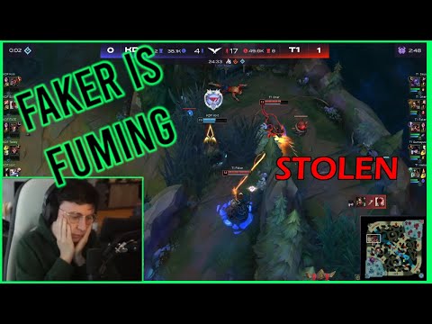 Caedrel Reacts To FAKER's Penta STOLEN By Oner