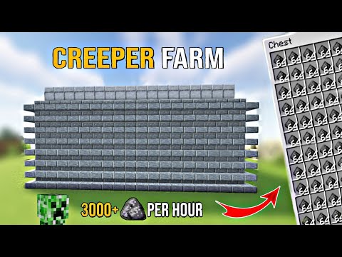 Minecraft Easy Creeper Farm 1.20 Tutorial  | 3000 + PER HOUR GUNPOWDER