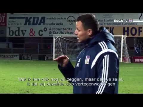 UEFA Youth League : coach Ouahbi before RSCA - FC Barcelona