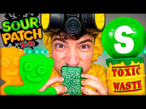 Comida agria gigante extrema + ASMR