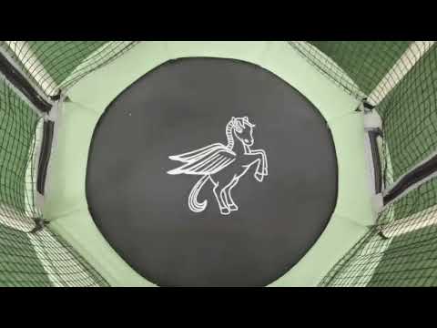 Green trampoline indoor mini trampoline