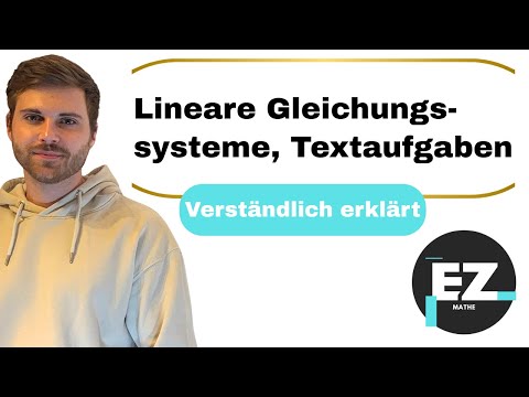 Linear systems of equations, word problems | Explained clearly