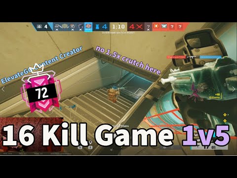 The 1v5 Overtime Match Point with 16 Kills - Rainbow Six Siege Champion Operation Commanding Force