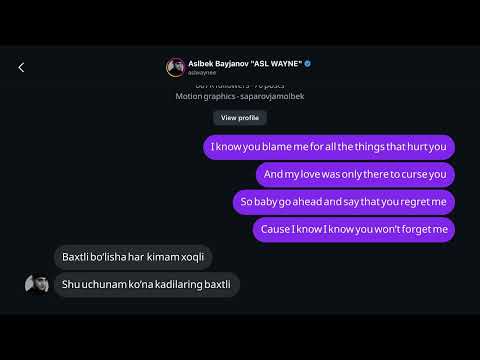 ASL WAYNE X SHIRINA-YOU WON'T FORGET ME (LYRIC VIDEO)