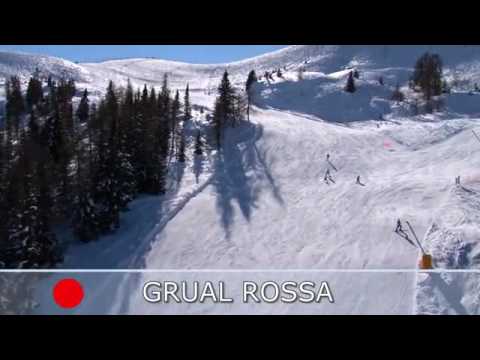Grual Rossa  Pista Ski trail   Pinzolo   Doss del Sabion Ski Area Campiglio Dolomiti di Brenta Val d