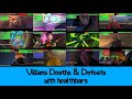 Animated Live Action Villain Deaths Defeats With Healthbars Part 1