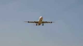 preview picture of video 'Swiss A340 approaching ZRH'