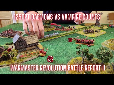 Warmaster Revolution Battle Report II. Daemons vs Vampire Counts 1250pts.