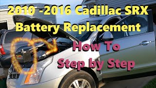 How to Swap Cadillac SRX Dead Battery Replacement 2010 2011 2012 2013 2014 2015 2016