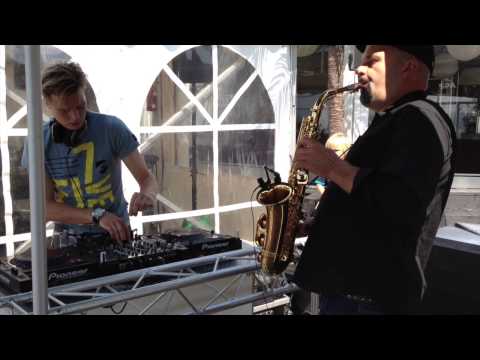 DJ met SAX - Beachclub - Pepperoni on Sax & DJ Benjamin Scott
