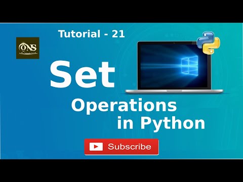 What Is Set Operations In Python In Hindi Tutorial 21 Python Tutorial