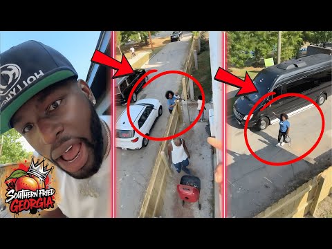 Ralo Momma Pulls Up To Hot Dog Party In Trenches Across Street From Mercedes-Benz Stadium