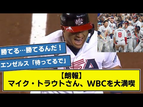 【朗報】マイク・トラウトさん、WBCを大満喫する 【なんj】