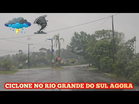 🌪⛈️CICLONE NO RIO GRANDE DO SUL AGORA 