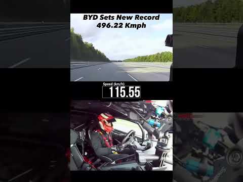 BYD fastest in the world at 496.22 Kmph