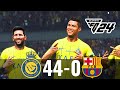 FC 24 PS5 Gameplay- Al Nassr 44-0 Barcelona -Ft, Messi, Ronaldo, Mbappe, Salah,Neymar, Bellingham