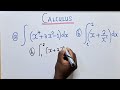 CALCULUS Integration Integral Of X⁴ 3x² 1 And X 2 X² With Limit S