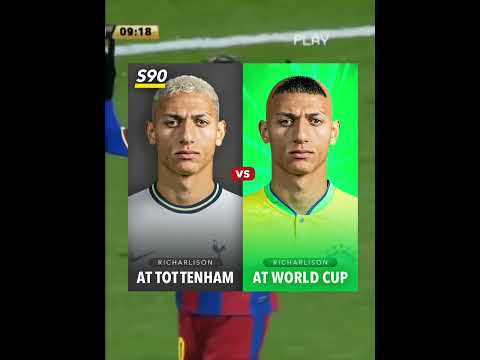 Richarlison At Tottenham Vs World cup 👀 | #shorts #football #worldcup #brazil