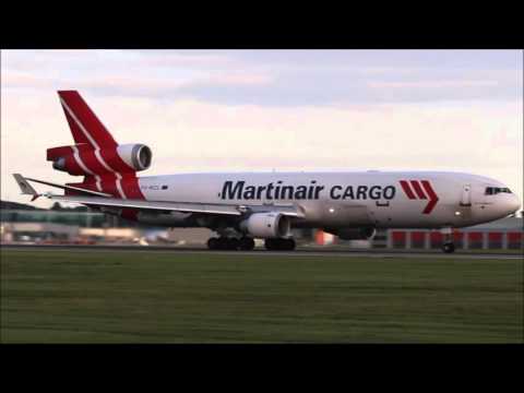 Martinair MD11 departure from Stansted 25 09 2015