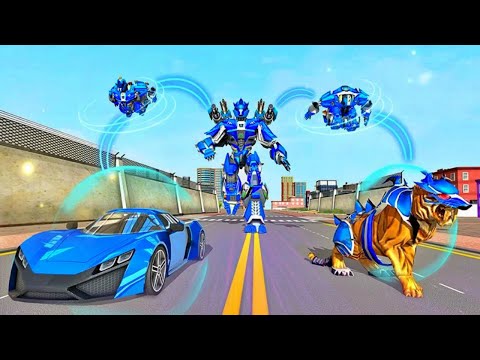 US Police Tiger Robot Game Police Plane Transport New Levels Unlocked (Android,iOS) Part 1