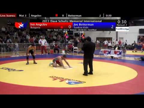 Schultz Greco 60kg Semifinal Ivo Angelov (BUL) vs. Joe Betterman (Sunkist Kids)