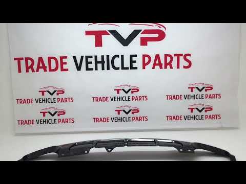 Fits BMW 5 F10 F11 Rear Bumper Diffuser Splitter Quad Exhaust Carbon Look New video