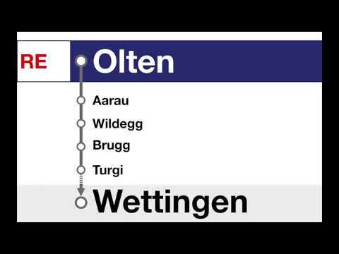 SBB Ansagen - RE Olten – Wettingen