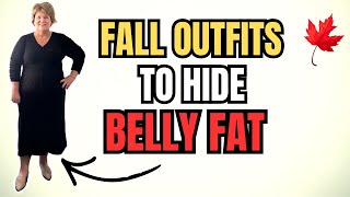 Over 50 & Apple Shape? 7 Fall Outfits to Hide Your Belly & Look Leaner! 🍎✅