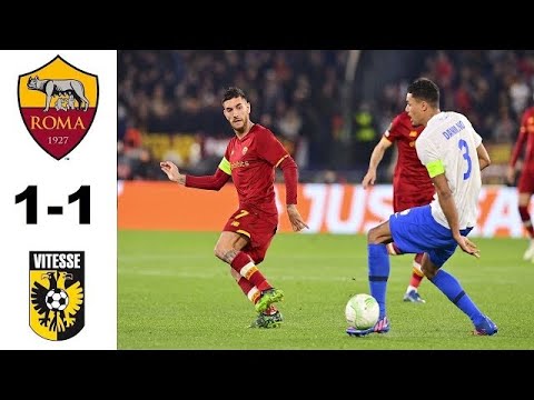 AS Roma vs Vitesse 1-1 Highlights | Europa Conference League 2022 Maximilian Wittek & Abraham Goals