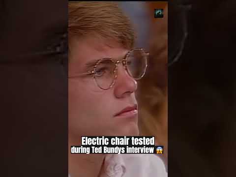 Electric chair tested during interview of famous serial killer Ted Bundy.