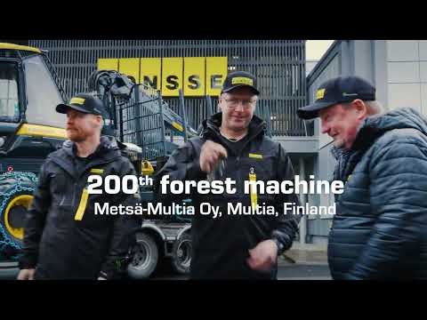Metsä-Multia Oy’s 200th PONSSE forest machine