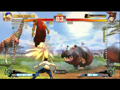 Kazunoko (Yun) vs. Hanashima (Juri) - SSF4 AE 2012 Ranked Match