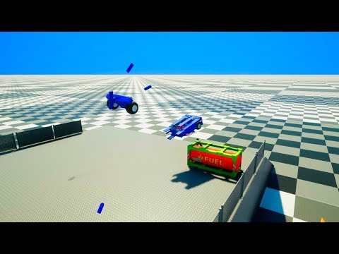 High Speed Lego Car Jumps #3 | Brick Rigs
