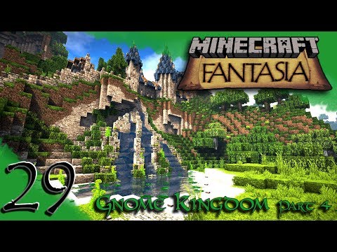 Klautos - Building a Waterfall (Gnome Kingdom) | Minecraft Fantasia | Ep29