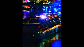 MV Freedom of the seas in Miami at night #cruiseship #royalcaribbean #travel #portmiami