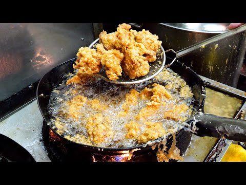 Entrando a la tienda → Todos pidieron el mismo pedido. Pollo frito - Habilidades de wok en Japón