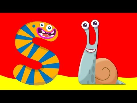 ABC Phonics with Animals | SNAIL | Letter S